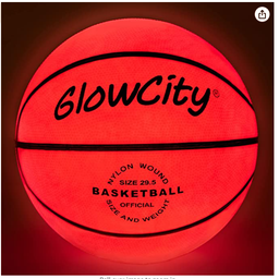 GlowCity Glow in The Dark Size 7 Basketball for Teen Boy